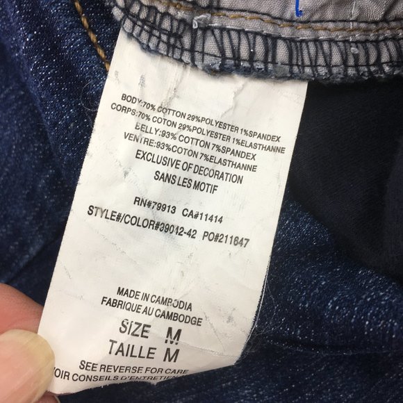 MOTHERHOOD MATERNITY Jeans Boot Cut Sz M Ins. 30.5 - Picture 5 of 7
